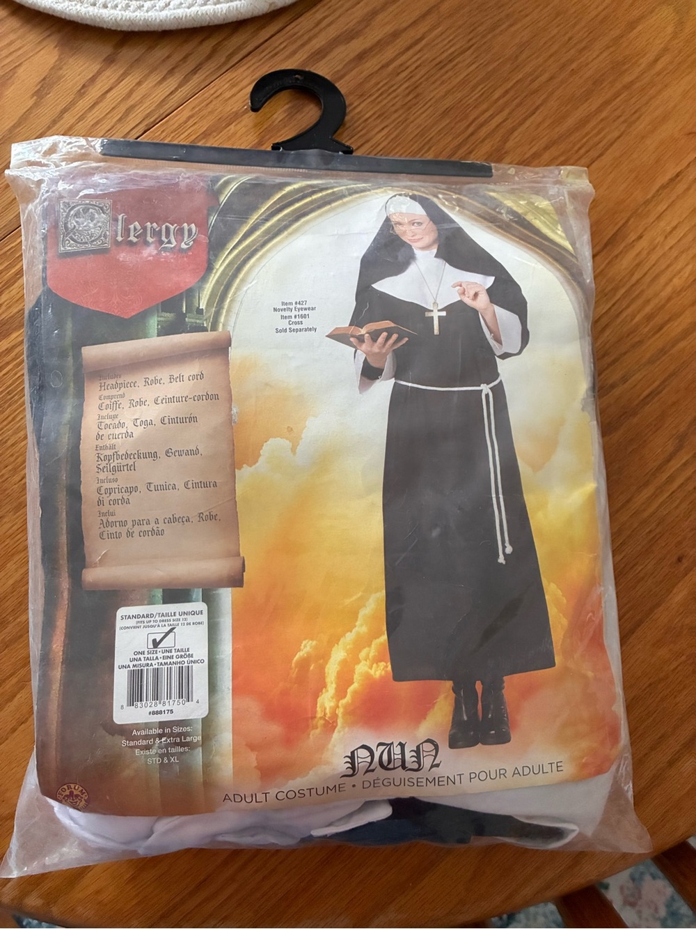 New Halloween Nun Costume Adult Size